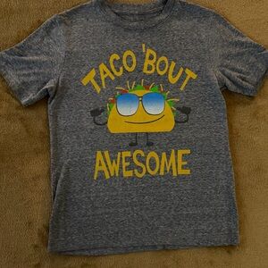 Gray Kids Taco Graphic T-Shirt